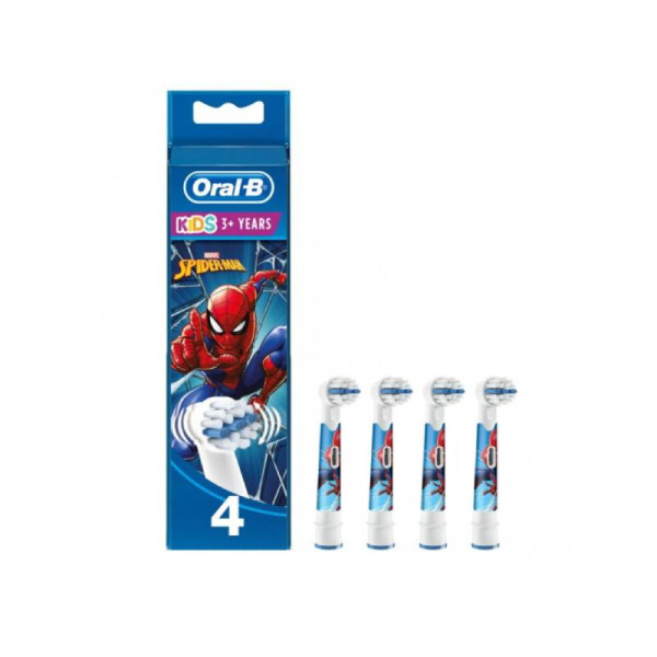 Oral B Kids Spiderman Recarga Escova Elétrica x4